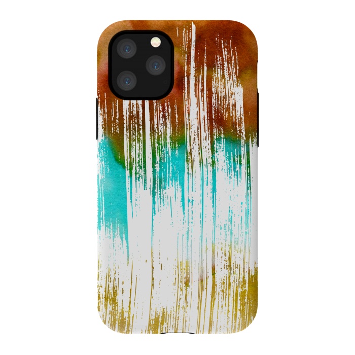 iPhone 11 Pro StrongFit Watercolor Scratches by Creativeaxle