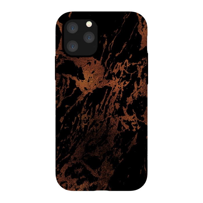 iPhone 11 Pro StrongFit Copper Metal Veined Marble by  Utart