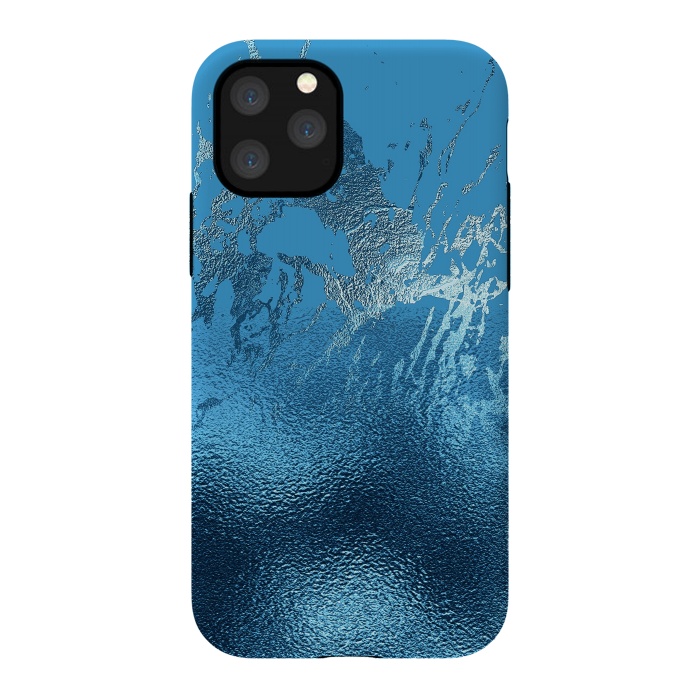 iPhone 11 Pro StrongFit Blue Metal and Marble  by  Utart