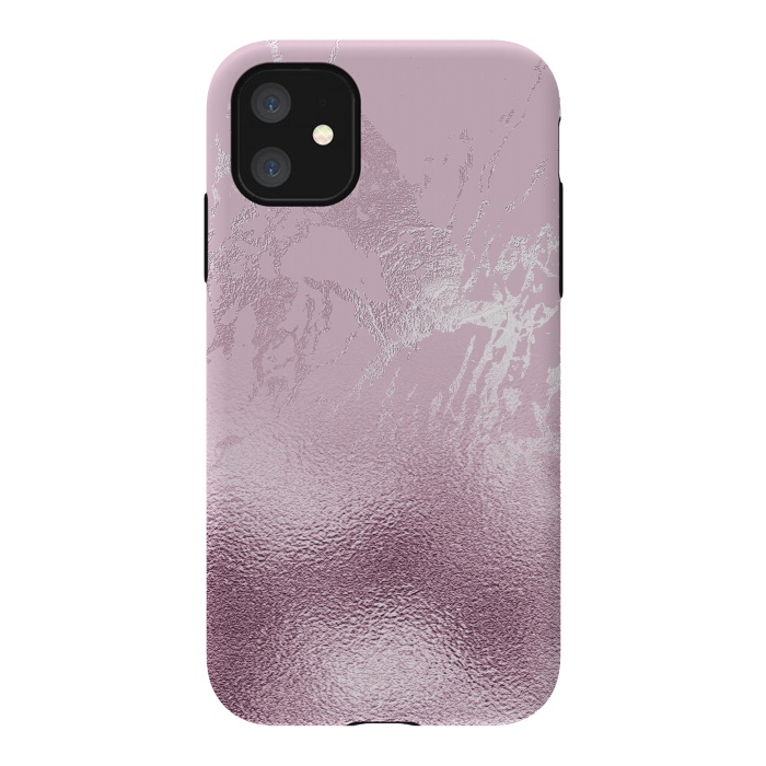 iPhone 11 StrongFit Blush Marble and Glitter by  Utart