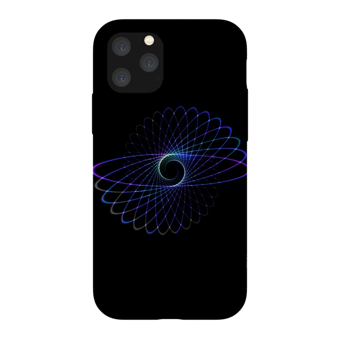 iPhone 11 Pro StrongFit Spirograph Object on Black by Andrea Haase