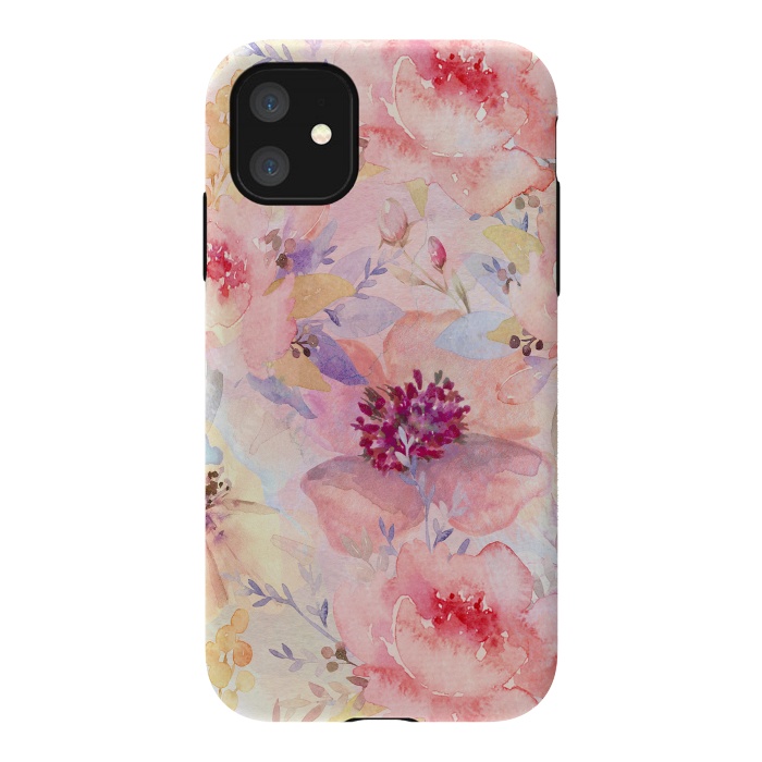 iPhone 11 StrongFit Summer Flowers Pattern by  Utart