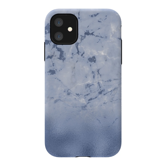 iPhone 11 StrongFit Freshness - Blue Marble Glitter  by  Utart