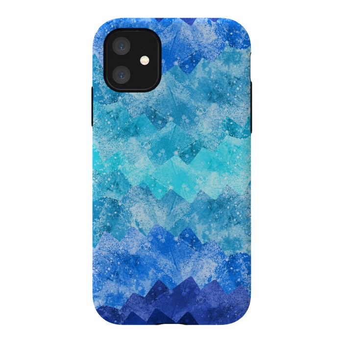 iPhone 11 StrongFit The blue sea waves by Steve Wade (Swade)