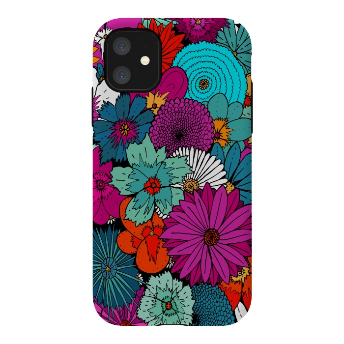 iPhone 11 StrongFit Bunch of flowers by Steve Wade (Swade)
