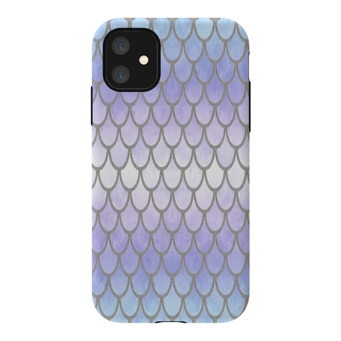 iPhone 11 StrongFit Pretty Mermaid Scales 01 by Angelika Parker
