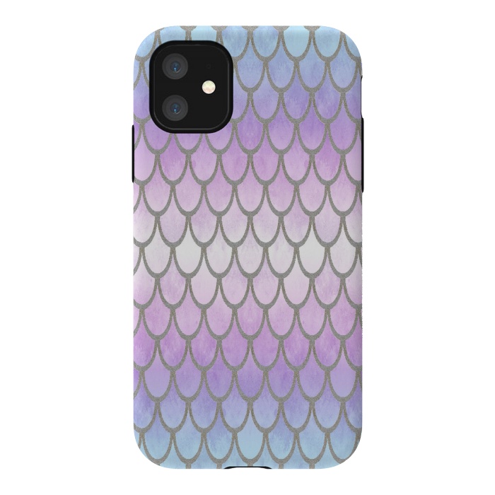 iPhone 11 StrongFit Pretty Mermaid Scales 02 by Angelika Parker