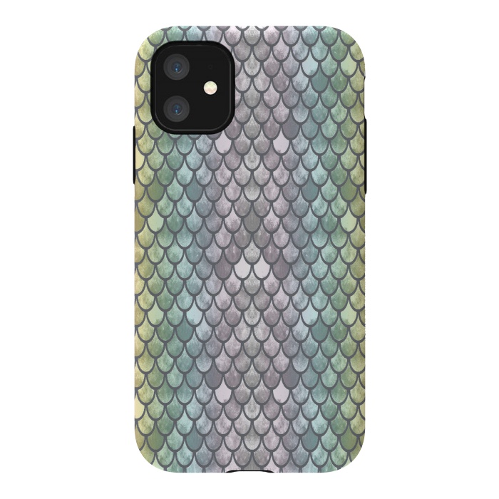 iPhone 11 StrongFit New Mermaid Scales  by Angelika Parker
