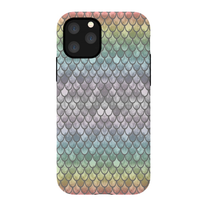 iPhone 11 Pro StrongFit Pretty Mermaid Scales 11 by Angelika Parker