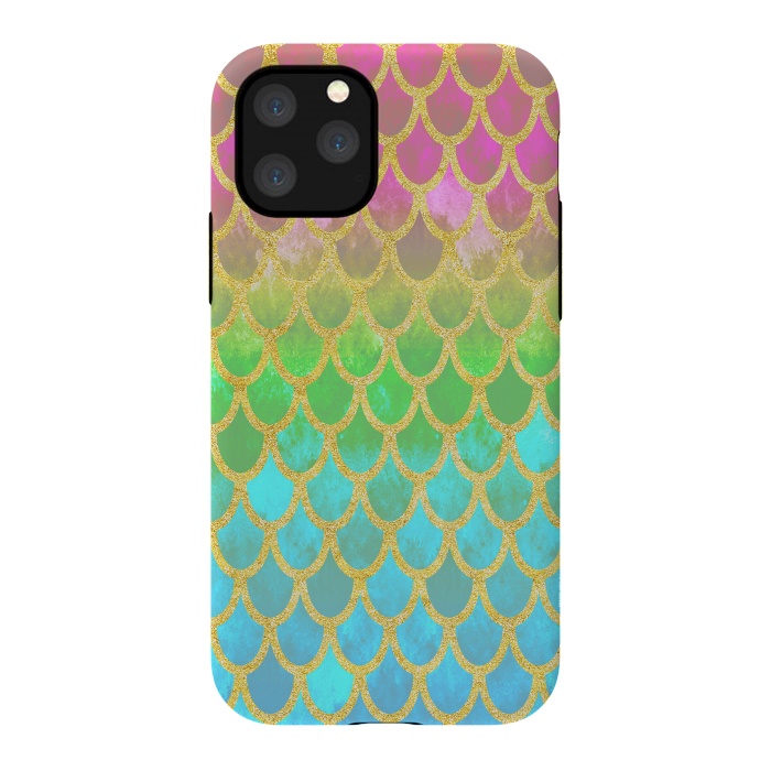 iPhone 11 Pro StrongFit Pretty Mermaid Scales 115 by Angelika Parker