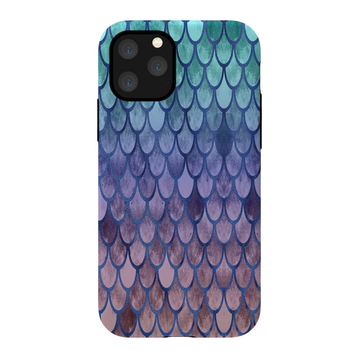 iPhone 11 Pro StrongFit Pretty Mermaid Scales 99 by Angelika Parker