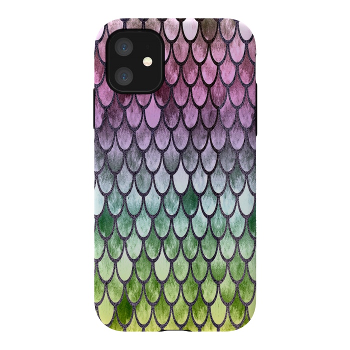 iPhone 11 StrongFit Pretty Mermaid Scales 119 by Angelika Parker