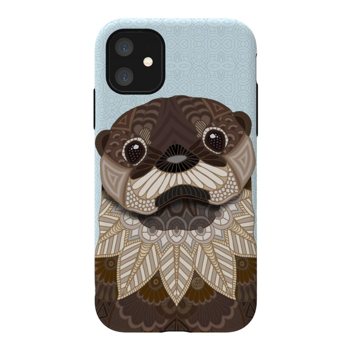 iPhone 11 StrongFit Otterly Cute by Angelika Parker
