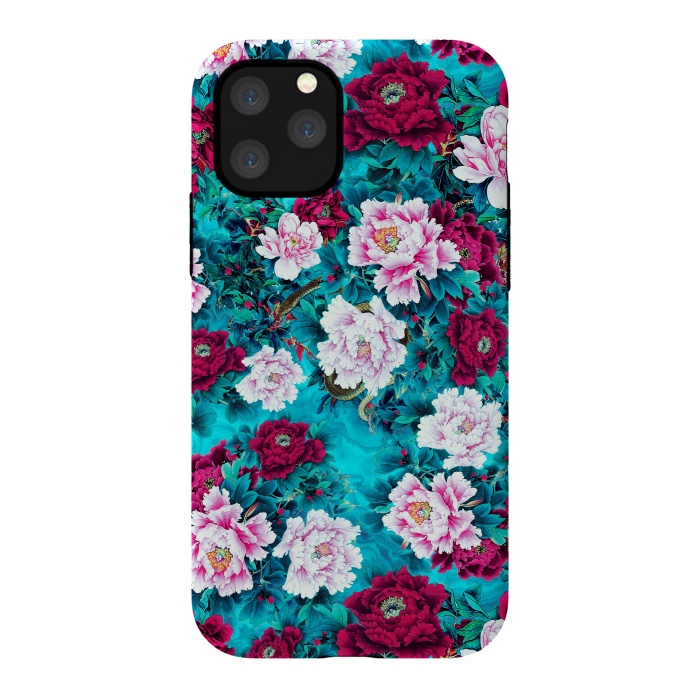 iPhone 11 Pro StrongFit Peonies by Riza Peker
