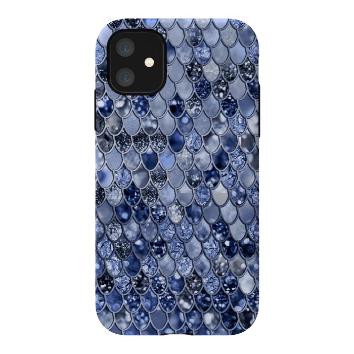 iPhone 11 StrongFit Ocean Blue Glamour Mermaid Scales by  Utart