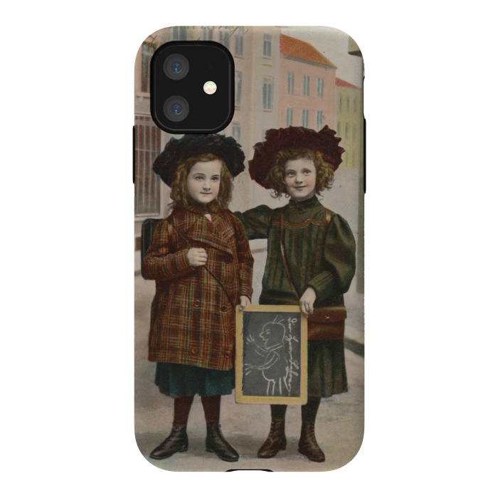 iPhone 11 StrongFit Vintage School Girls by Andrea Haase