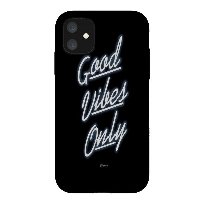 iPhone 11 StrongFit Good Vibes Only by ''CVogiatzi.