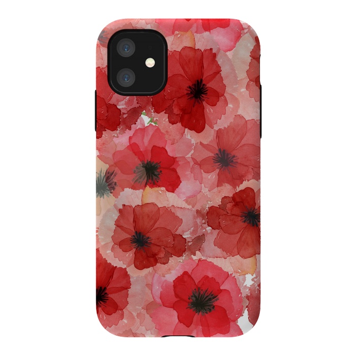 iPhone 11 StrongFit Abstract Poppy Pattern by  Utart