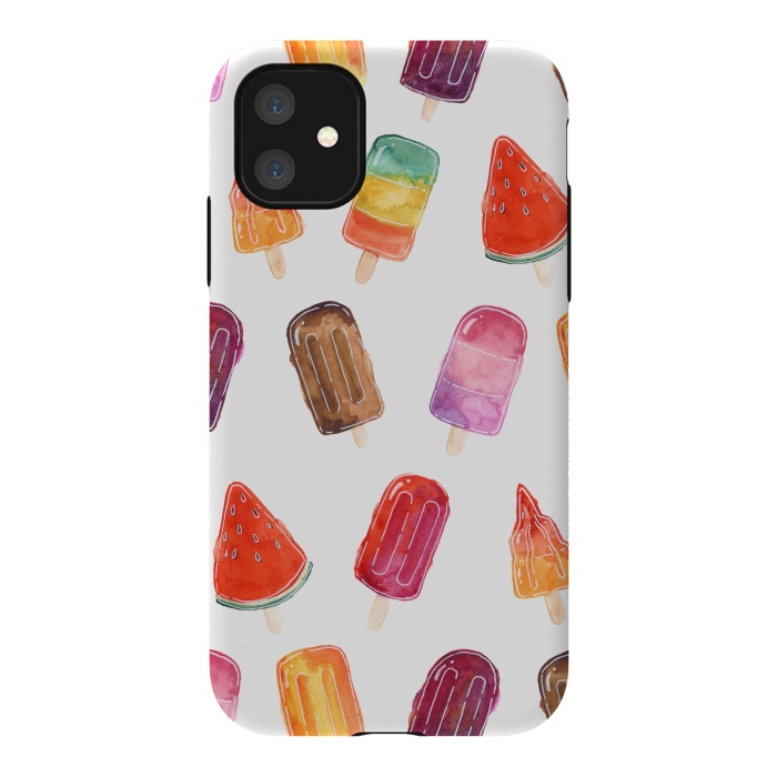 iPhone 11 StrongFit Summer Popsicle Print by Becky Starsmore