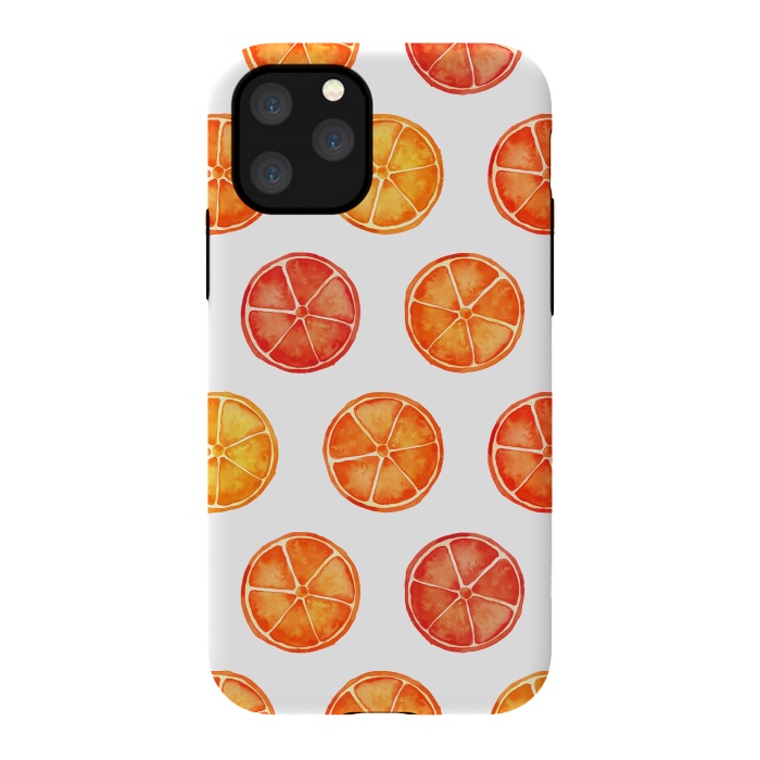 iPhone 11 Pro StrongFit Orange Slices Citrus Print by Becky Starsmore