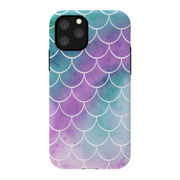 iPhone 11 Pro StrongFit Dreamy Pastel Mermaid Scales by Becky Starsmore