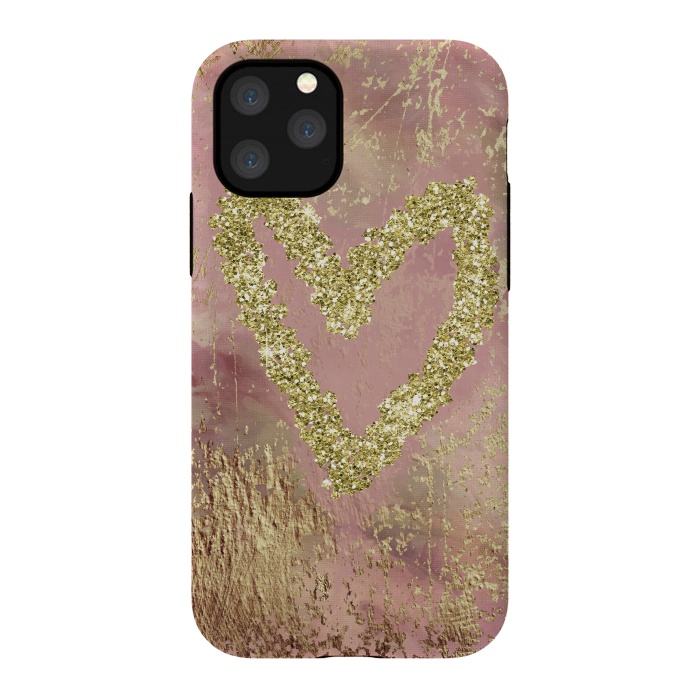 iPhone 11 Pro StrongFit Sparkling Heart by Andrea Haase