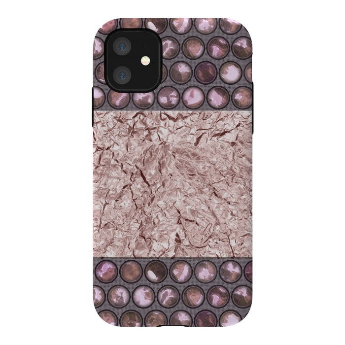 iPhone 11 StrongFit Rose Gold Shiny Elegance by Andrea Haase