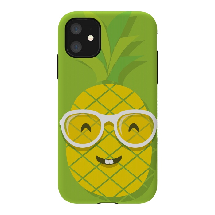 iPhone 11 StrongFit Summer Fun - Smiling Pineapple by DaDo ART