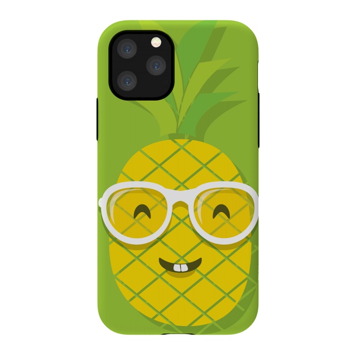 iPhone 11 Pro StrongFit Summer Fun - Smiling Pineapple by DaDo ART