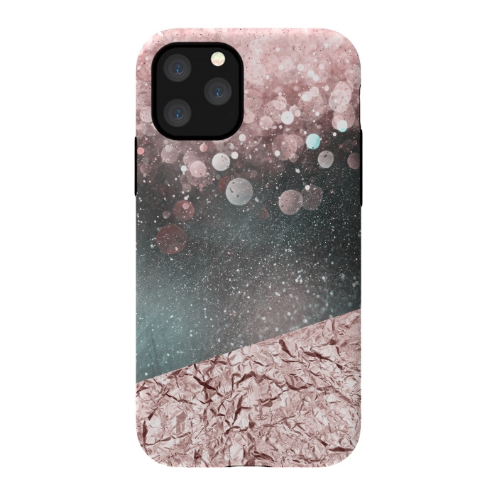 iPhone 11 Pro StrongFit Rosegold Sparkle 2 by Andrea Haase