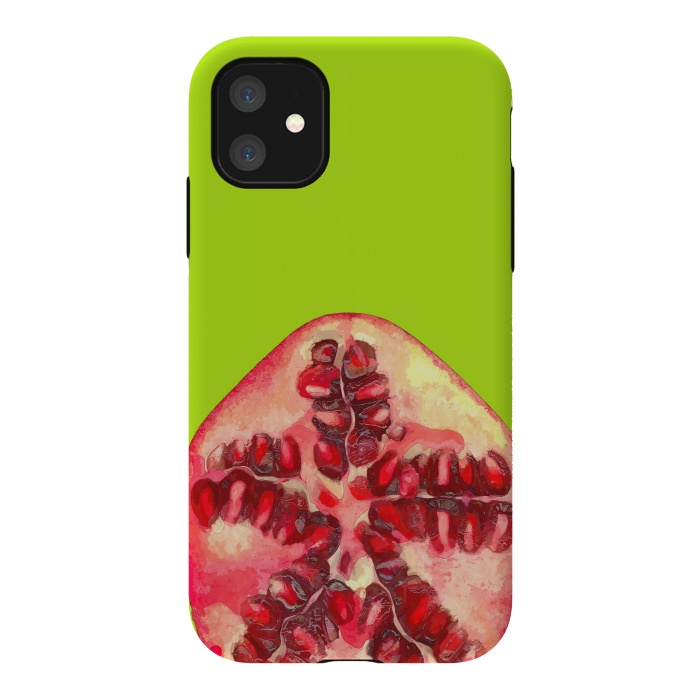 iPhone 11 StrongFit Pomegranate Tropical Fruit by Alemi