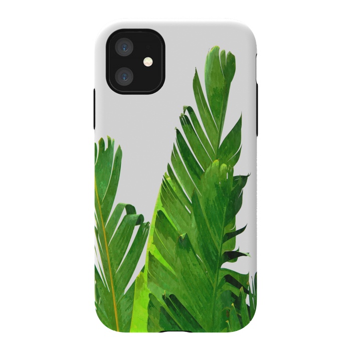 iPhone 11 StrongFit Palm Banana Leaves by Alemi