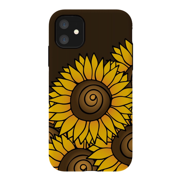 iPhone 11 StrongFit Sunflower by Majoih