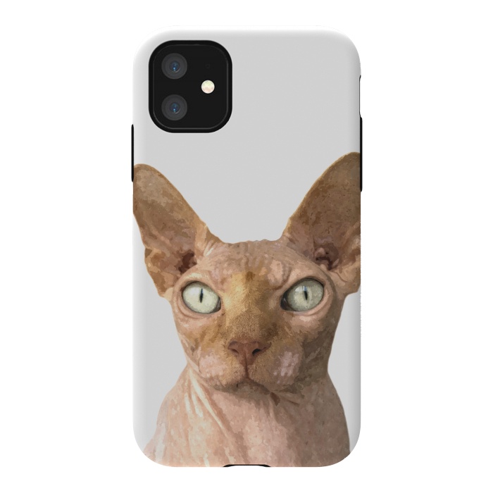 iPhone 11 StrongFit Sphynx Cat Portrait by Alemi