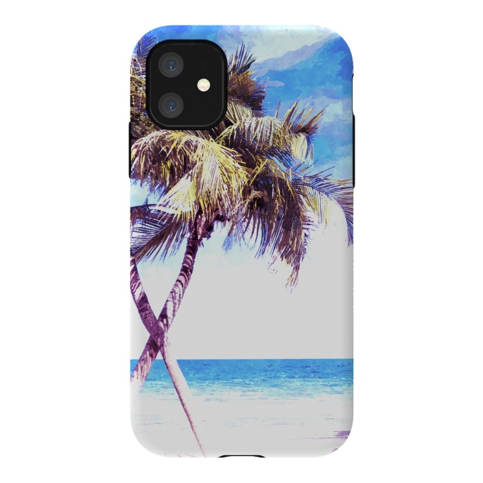 iPhone 11 StrongFit Palm Trees Beach by Alemi