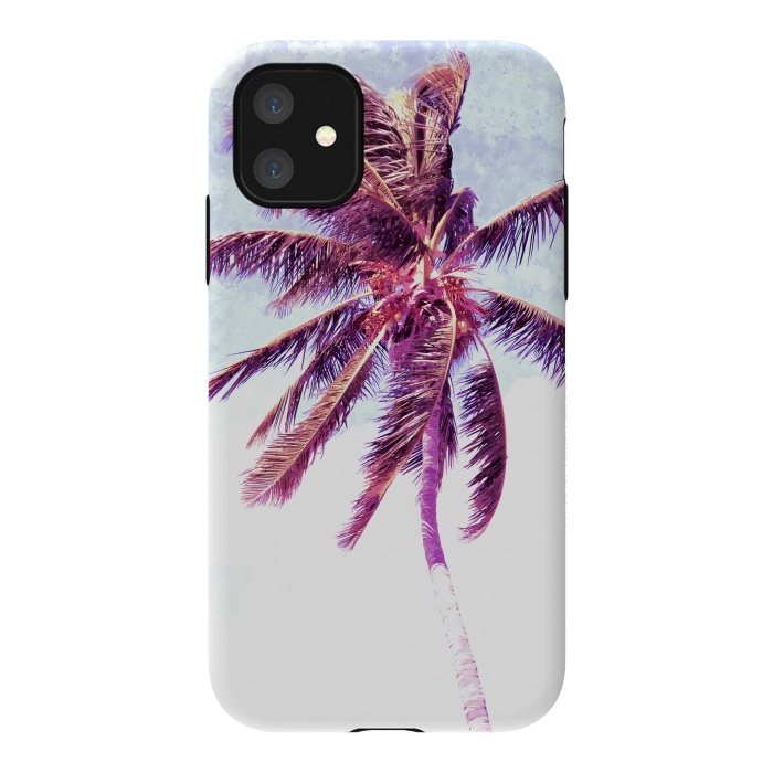 iPhone 11 StrongFit Palm Tree Tropical Illustration by Alemi