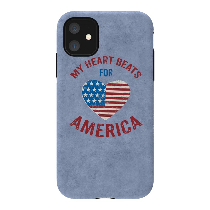 iPhone 11 StrongFit My Heart For America  by Andrea Haase