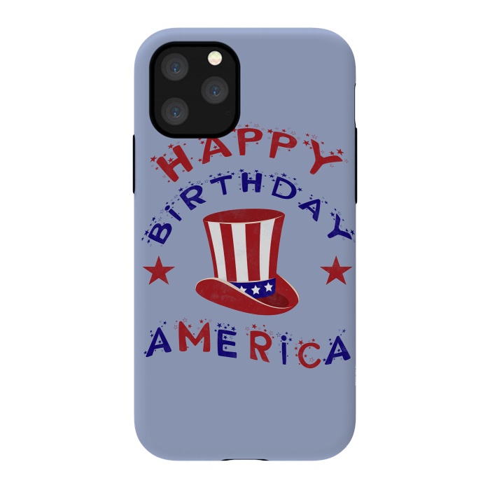iPhone 11 Pro StrongFit Happy Birthday America 4th July by Andrea Haase
