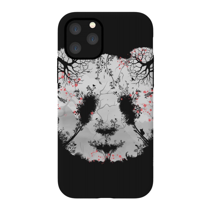 iPhone 11 Pro StrongFit Dark Forest Panda by Sitchko