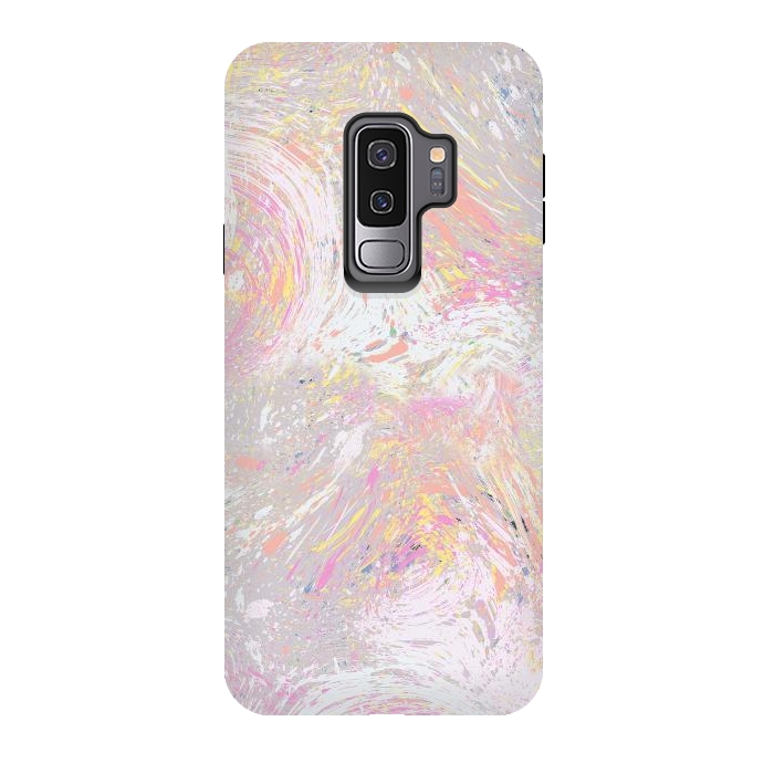 Galaxy S9 plus StrongFit Dripping Splatter Orange by Ninola Design