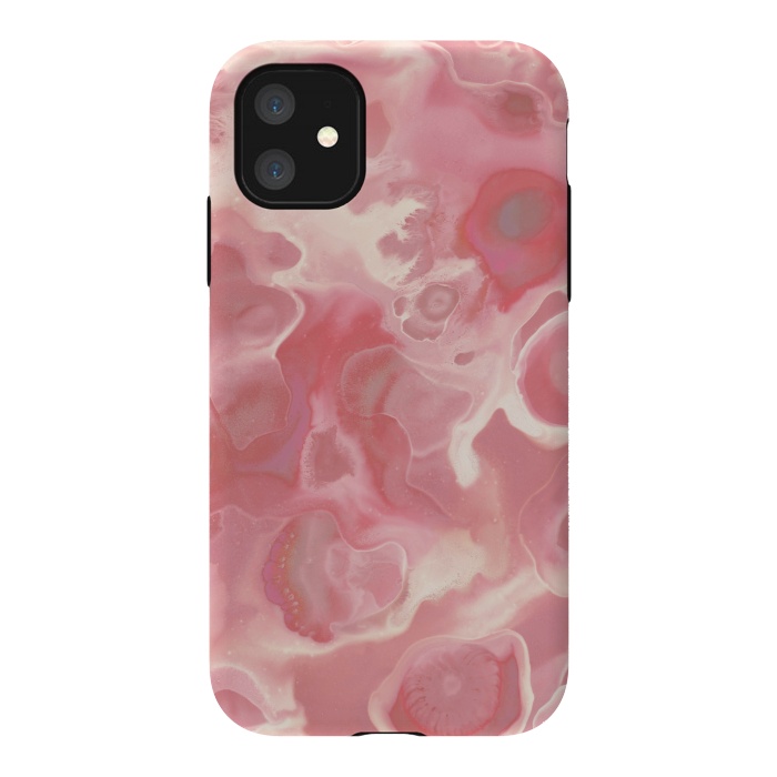 iPhone 11 StrongFit Melted Strawberry Cream by Micklyn Le Feuvre