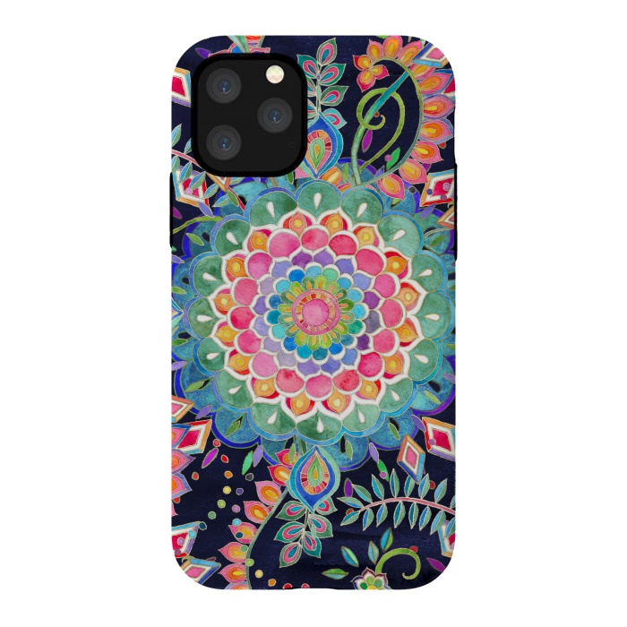 iPhone 11 Pro StrongFit Color Celebration Mandala by Micklyn Le Feuvre