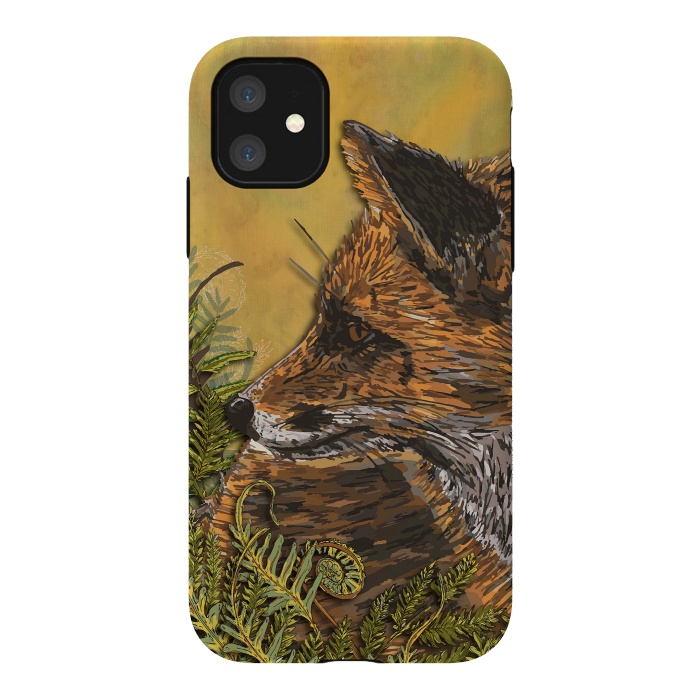 iPhone 11 StrongFit Ferny Fox by Lotti Brown