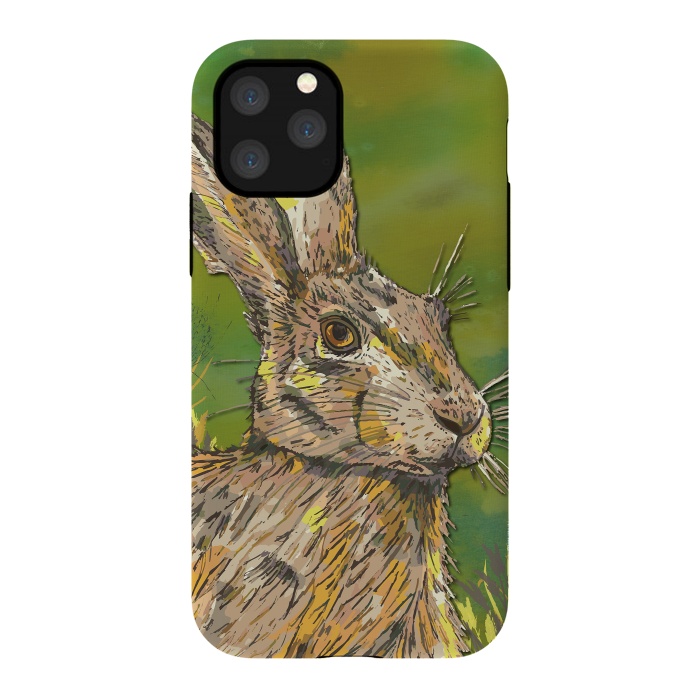iPhone 11 Pro StrongFit Summer Hare by Lotti Brown