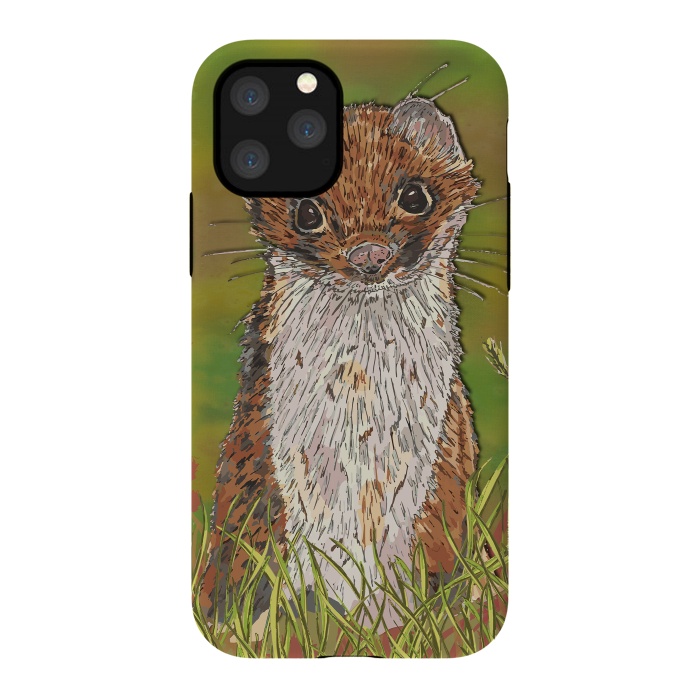 iPhone 11 Pro StrongFit Summer Stoat by Lotti Brown