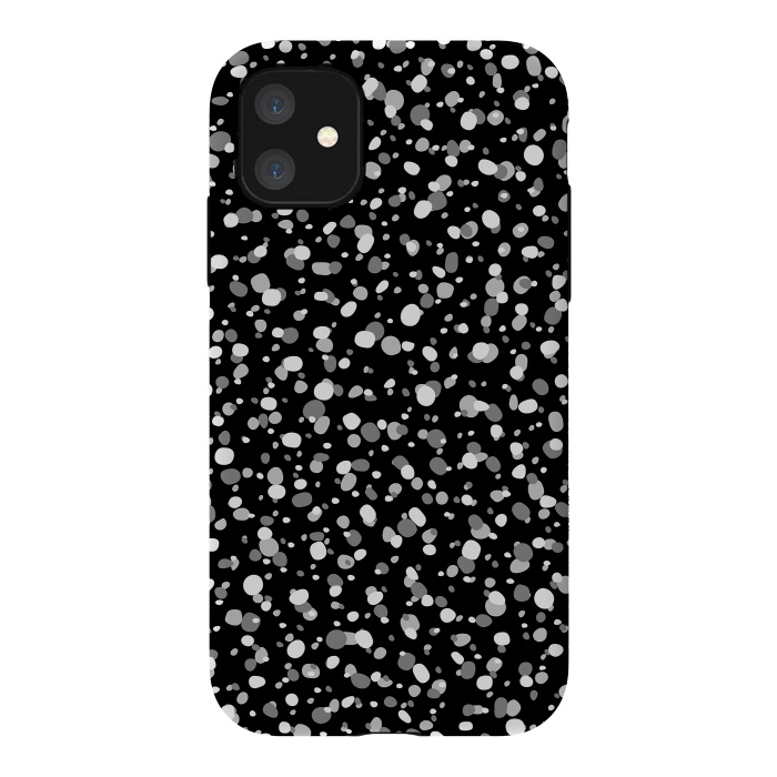 iPhone 11 StrongFit White Dots by Majoih
