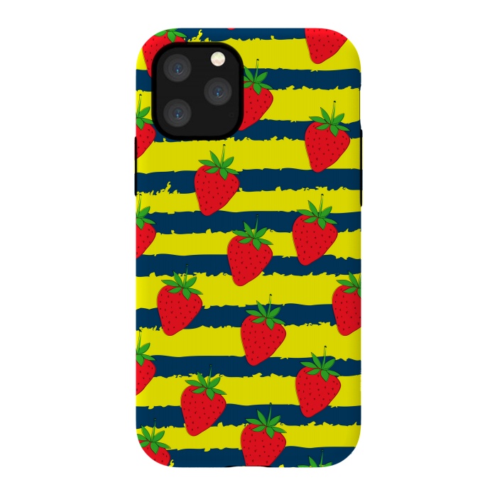 iPhone 11 Pro StrongFit summer strawberry pattern by MALLIKA