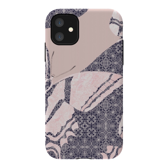 iPhone 11 StrongFit Rosy butterfly by Kashmira Baheti