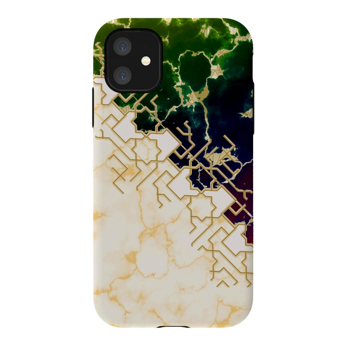 iPhone 11 StrongFit Marble and ocean by Kashmira Baheti