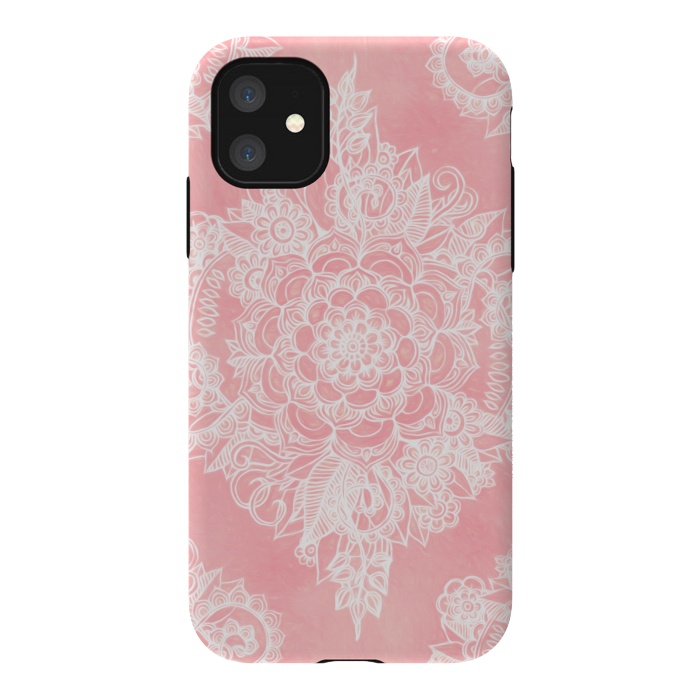 iPhone 11 StrongFit Marshmallow Lace by Micklyn Le Feuvre